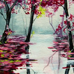 the pink forest