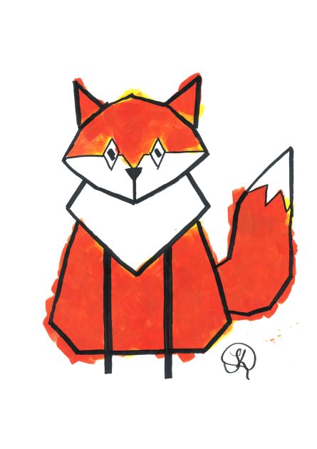 happy little paintings fox