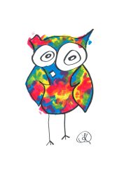 happy little paintings owl two