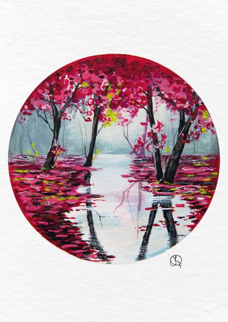 the pink forest