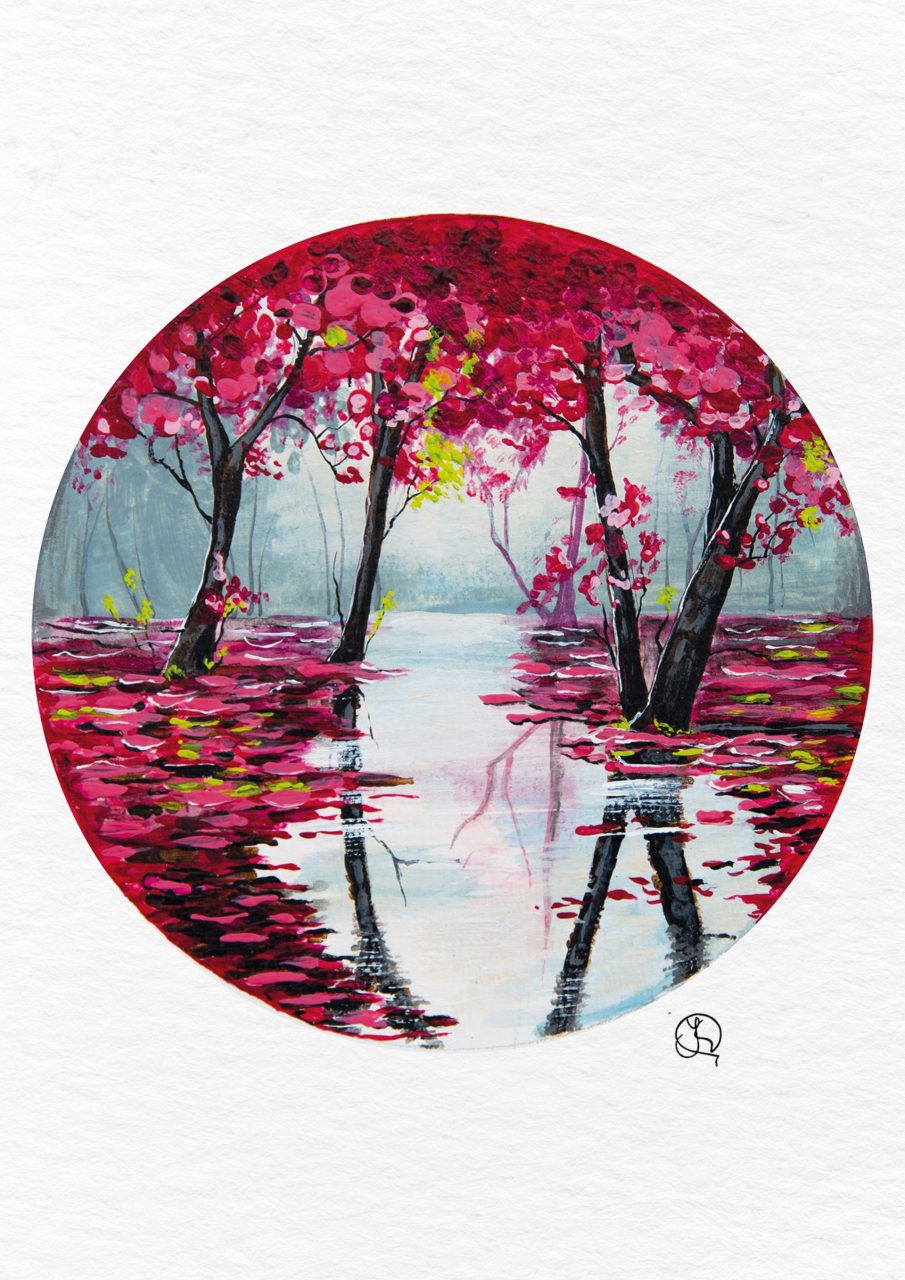 the pink forest